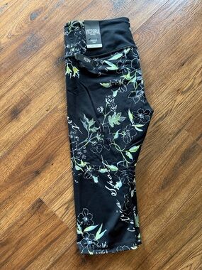Victoria's Secret Black Floral Capris